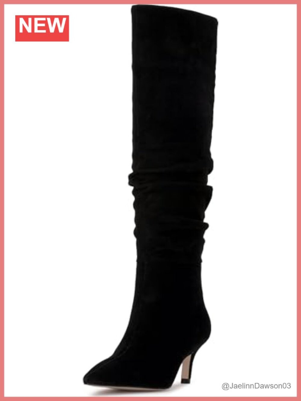 Jessica Simpson Naevy Wide Calf Suede Mid-Calf Kitten Heel Boots